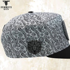 FERRETI HATS PREMIUM FT201 Medusa Platinum Baseball Cap For Men - OriginalWestern.com