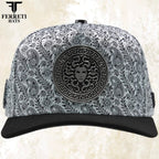 FERRETI HATS PREMIUM FT201 Medusa Platinum Baseball Cap For Men - OriginalWestern.com
