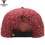 FERRETI HATS PREMIUM FT202 Royal Compass Baseball Cap For Men - Red - OriginalWestern.com