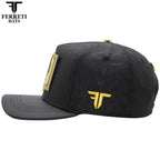 FERRETI HATS PREMIUM FT204 Golden Rooster Baseball Cap For Men - Black - OriginalWestern.com
