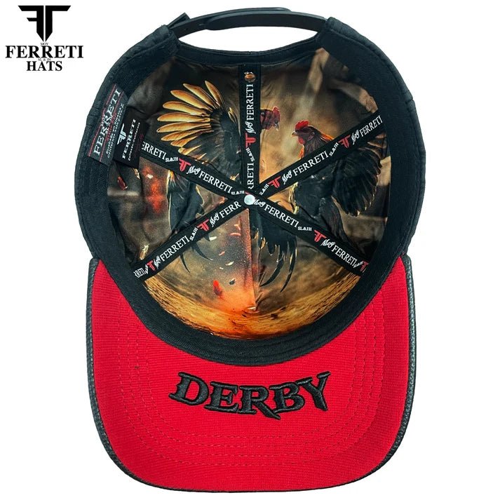 FERRETI HATS PREMIUM FT204 Golden Rooster Baseball Cap For Men - Black - OriginalWestern.com