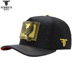 FERRETI HATS PREMIUM FT204 Golden Rooster Baseball Cap For Men - Black - OriginalWestern.com