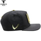 FERRETI HATS PREMIUM FT204 Golden Rooster Baseball Cap For Men - Black - OriginalWestern.com