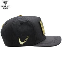 FERRETI HATS PREMIUM FT204 Golden Rooster Baseball Cap For Men - Black - OriginalWestern.com