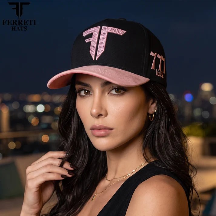 FERRETI HATS PREMIUM FT208 Mr. FT Pink Baseball Cap for Men - OriginalWestern.com