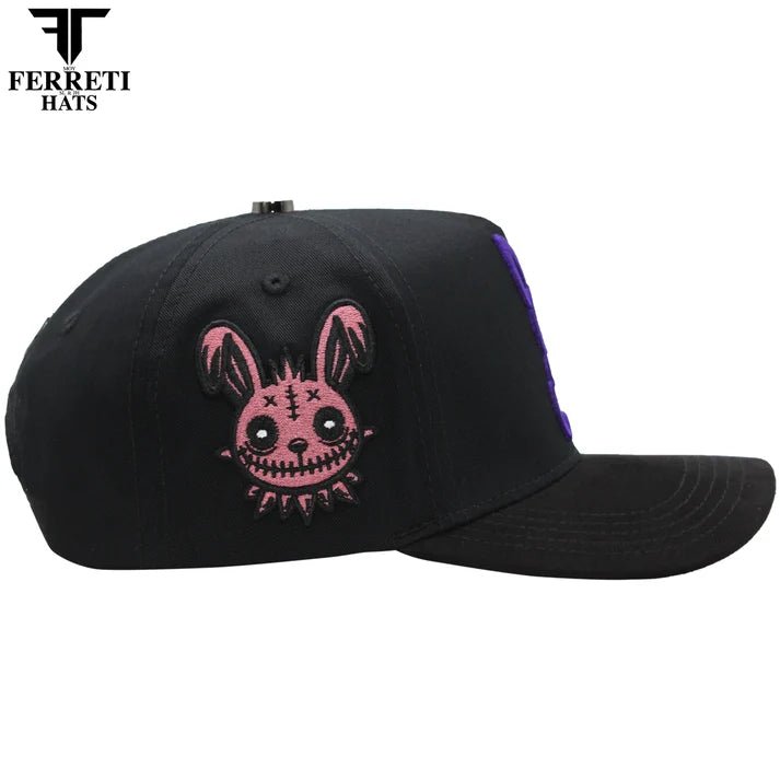 FERRETI HATS PREMIUM FT210 Wild Rabbit Black Baseball Cap for Men - Black - OriginalWestern.com