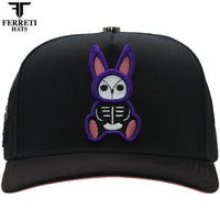 FERRETI HATS PREMIUM FT210 Wild Rabbit Black Baseball Cap for Men - Black - OriginalWestern.com