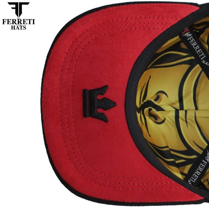 FERRETI HATS PREMIUM FT211 King of Gold Baseball Cap for Men - Black - OriginalWestern.com
