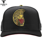 FERRETI HATS PREMIUM FT211 King of Gold Baseball Cap for Men - Black - OriginalWestern.com