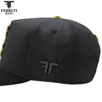 FERRETI HATS PREMIUM FT211 King of Gold Baseball Cap for Men - Black - OriginalWestern.com