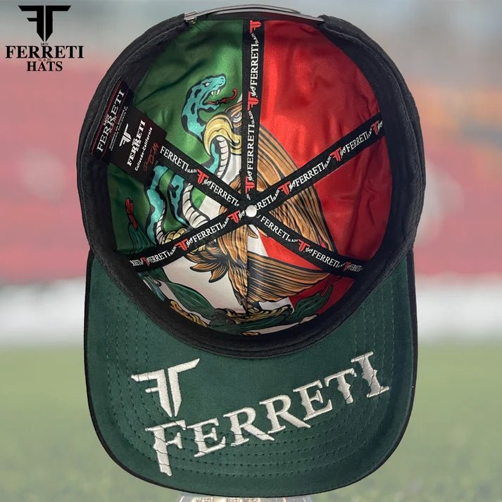 FERRETI HATS PREMIUM FT212 La Copa Baseball Cap For Men - Black - OriginalWestern.com