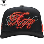 FERRETI HATS PREMIUM FT217 Angels On Hell Baseball Cap For Men - Black - OriginalWestern.com