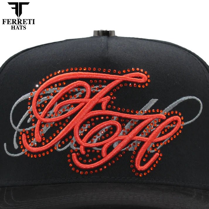 FERRETI HATS PREMIUM FT217 Angels On Hell Baseball Cap For Men - Black - OriginalWestern.com