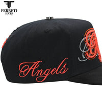 FERRETI HATS PREMIUM FT217 Angels On Hell Baseball Cap For Men - Black - OriginalWestern.com