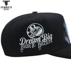 FERRETI HATS PREMIUM FT218 Hustling Black Baseball Cap For Men - Black - OriginalWestern.com