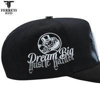 FERRETI HATS PREMIUM FT218 Hustling Black Baseball Cap For Men - Black - OriginalWestern.com