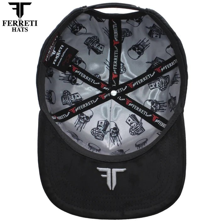 FERRETI HATS PREMIUM FT218 Hustling Black Baseball Cap For Men - Black - OriginalWestern.com