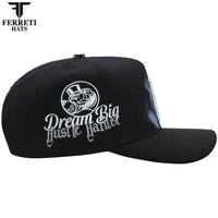 FERRETI HATS PREMIUM FT218 Hustling Black Baseball Cap For Men - Black - OriginalWestern.com
