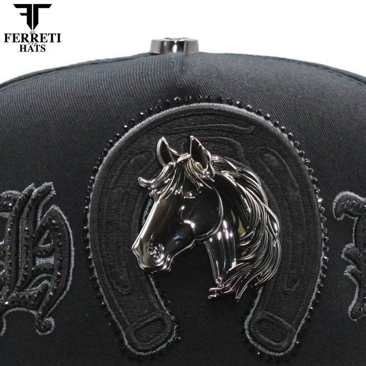 FERRETI HATS PREMIUM FT219 Ranch Life Baseball Cap For Men - Black - OriginalWestern.com