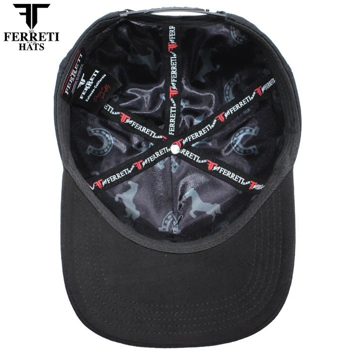 FERRETI HATS PREMIUM FT219 Ranch Life Baseball Cap For Men - Black - OriginalWestern.com