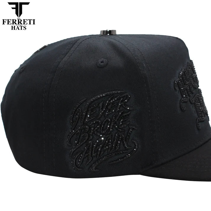 FERRETI HATS PREMIUM FT229 Money Baseball Cap For Men - Black - OriginalWestern.com