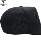 FERRETI HATS PREMIUM FT229 Money Baseball Cap For Men - Black - OriginalWestern.com