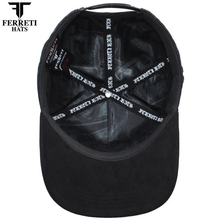 FERRETI HATS PREMIUM FT229 Money Baseball Cap For Men - Black - OriginalWestern.com
