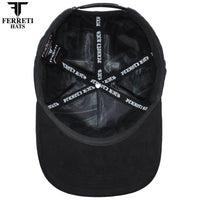 FERRETI HATS PREMIUM FT229 Money Baseball Cap For Men - Black - OriginalWestern.com