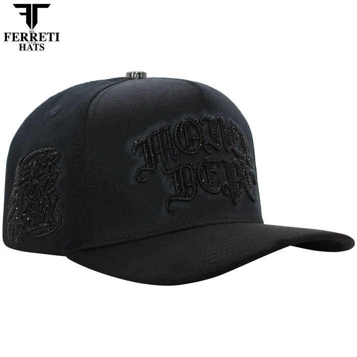 FERRETI HATS PREMIUM FT229 Money Baseball Cap For Men - Black - OriginalWestern.com