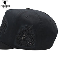 FERRETI HATS PREMIUM FT229 Money Baseball Cap For Men - Black - OriginalWestern.com