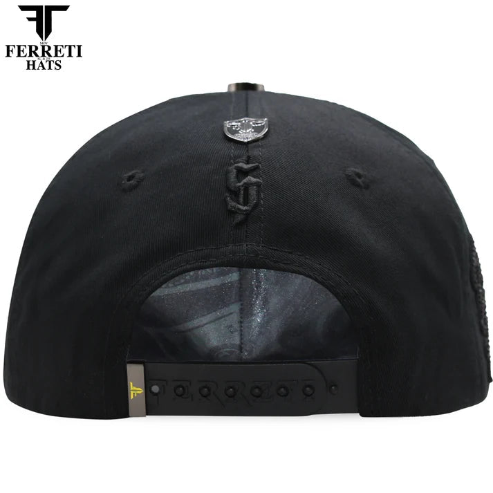 FERRETI HATS PREMIUM FT229 Money Baseball Cap For Men - Black - OriginalWestern.com