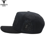 FERRETI HATS PREMIUM FT229 Money Baseball Cap For Men - Black - OriginalWestern.com