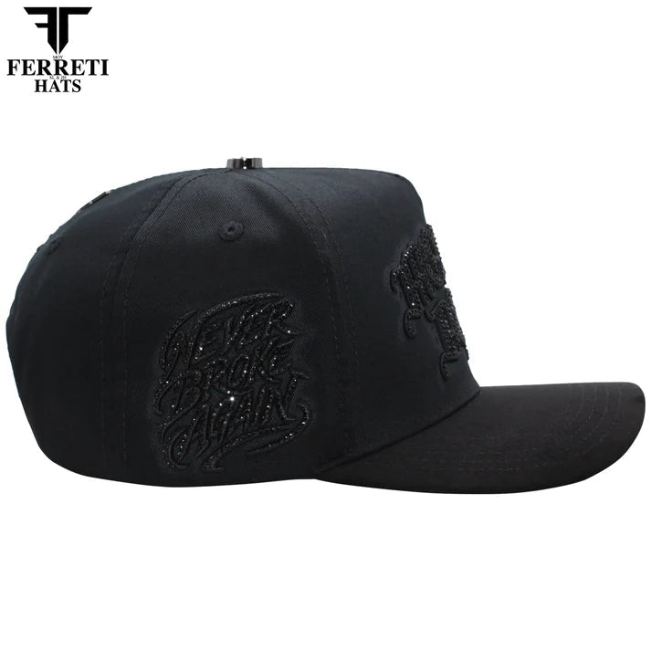 FERRETI HATS PREMIUM FT229 Money Baseball Cap For Men - Black - OriginalWestern.com