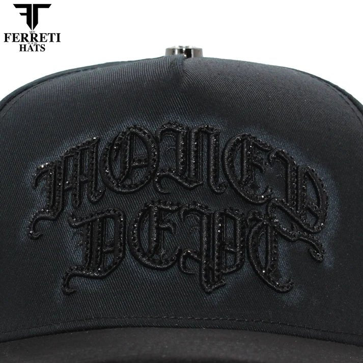 FERRETI HATS PREMIUM FT229 Money Baseball Cap For Men - Black - OriginalWestern.com