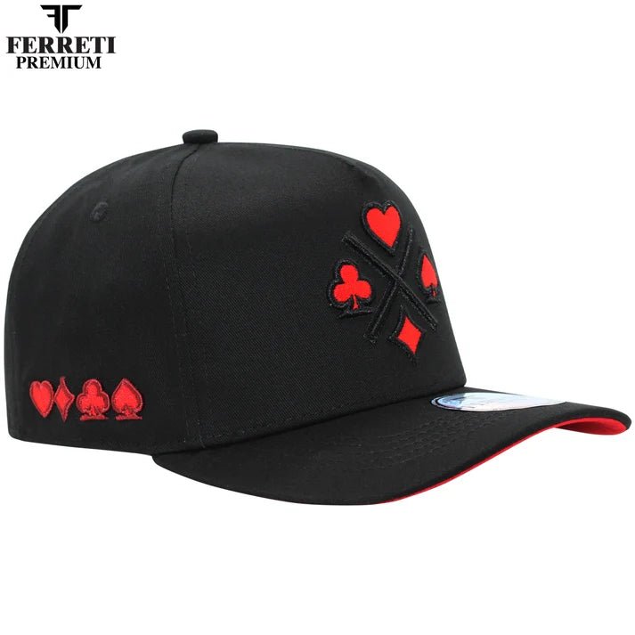 FERRETI HATS PREMIUM FT31 4 Aces - Black - OriginalWestern.com