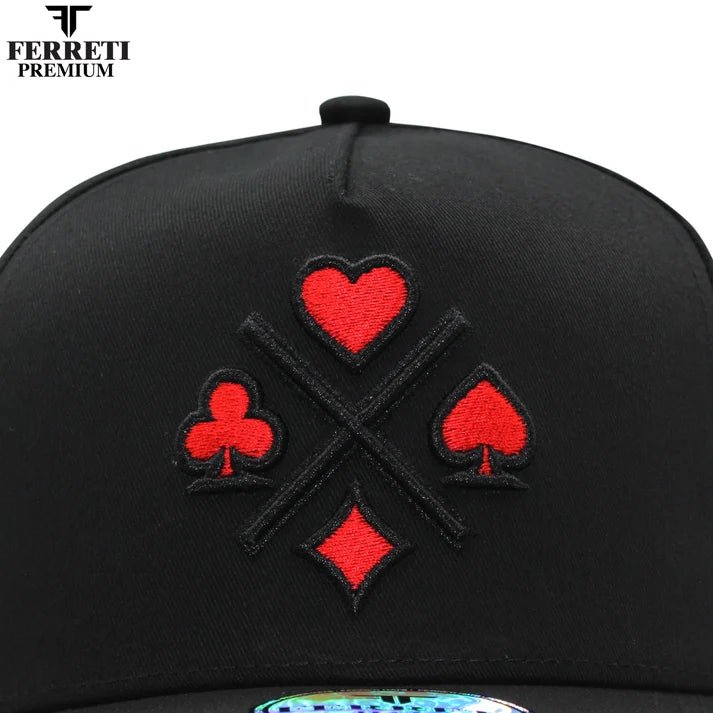 FERRETI HATS PREMIUM FT31 4 Aces - Black - OriginalWestern.com