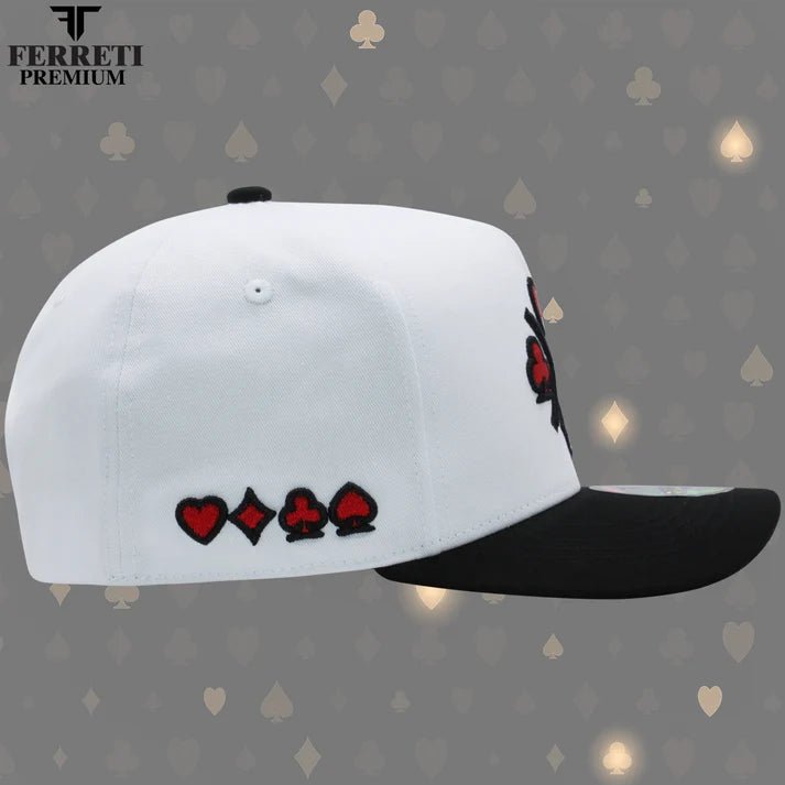 FERRETI HATS PREMIUM FT31 4 Aces - White - OriginalWestern.com