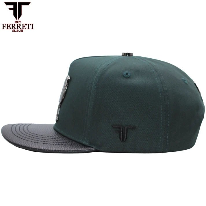FERRETI HATS PREMIUM FT83 Mr. Gallo Baseball Cap for Men - Green - OriginalWestern.com