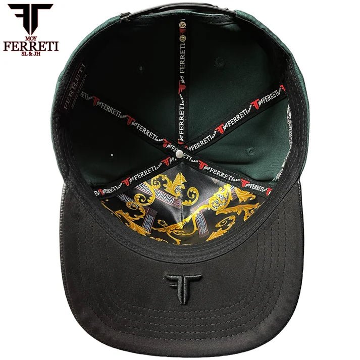 FERRETI HATS PREMIUM FT83 Mr. Gallo Baseball Cap for Men - Green - OriginalWestern.com