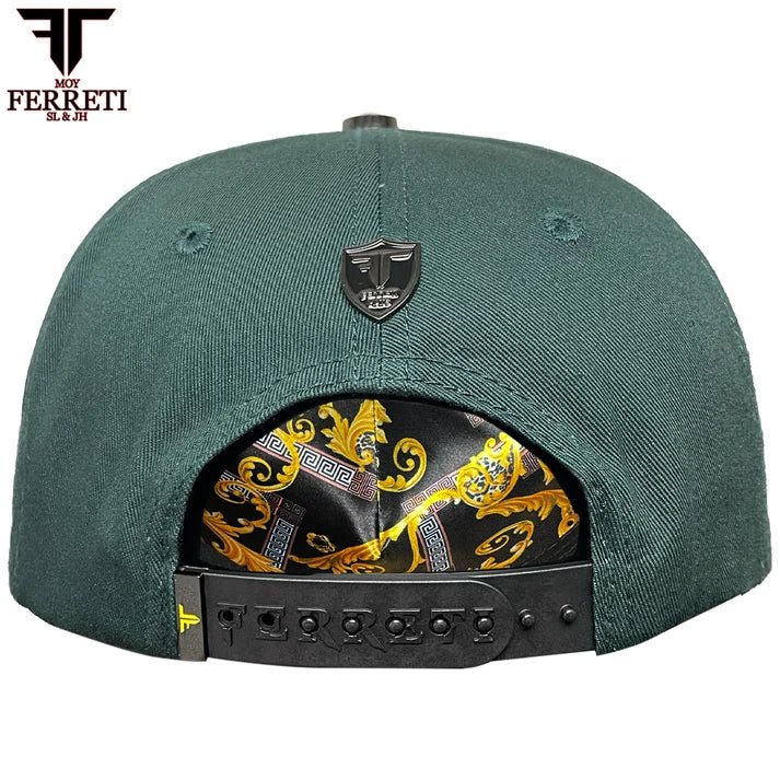 FERRETI HATS PREMIUM FT83 Mr. Gallo Baseball Cap for Men - Green - OriginalWestern.com