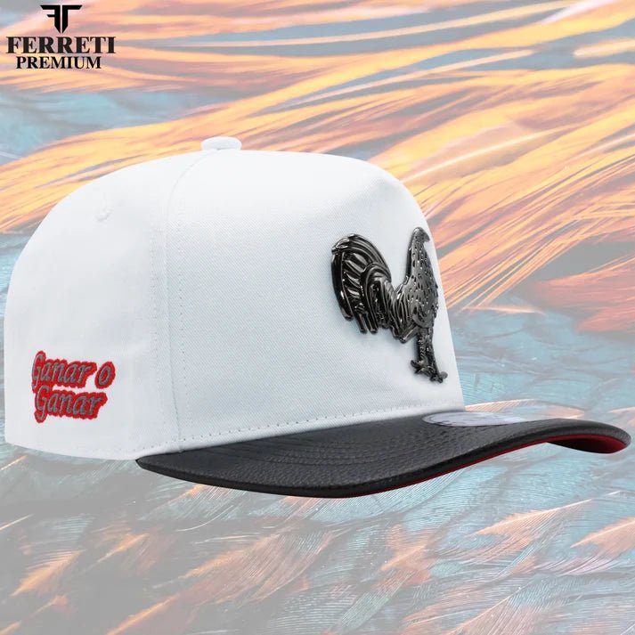 Ferreti Hats PREMIUM FT83 Mr. Gallo Cap - White - OriginalWestern.com