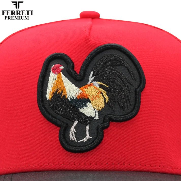 FERRETI HATS PREMIUM FT84 Rooster - Red - OriginalWestern.com