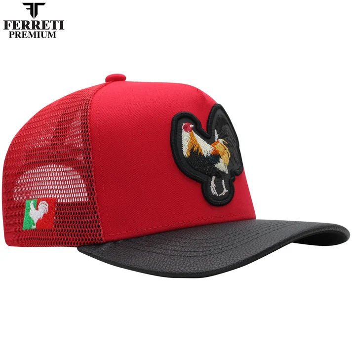 FERRETI HATS PREMIUM FT84 Rooster - Red - OriginalWestern.com