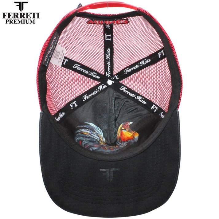 FERRETI HATS PREMIUM FT84 Rooster - Red - OriginalWestern.com