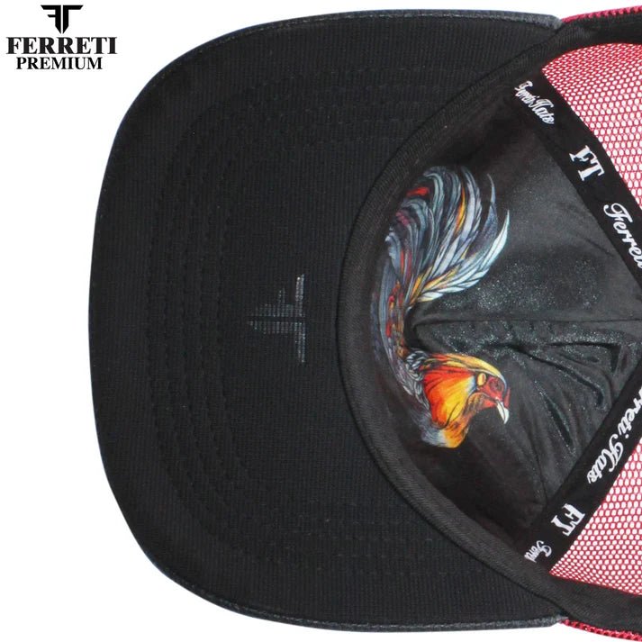 FERRETI HATS PREMIUM FT84 Rooster - Red - OriginalWestern.com