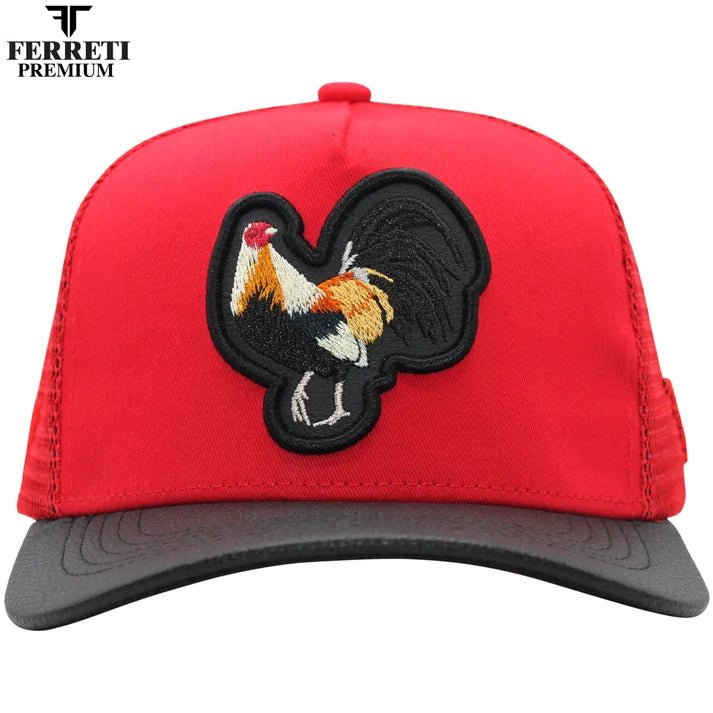 FERRETI HATS PREMIUM FT84 Rooster - Red - OriginalWestern.com