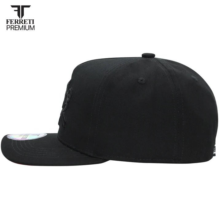 FERRETI PREMIUM FT50 Culiacan The Embroidered Panther- Black - OriginalWestern.com