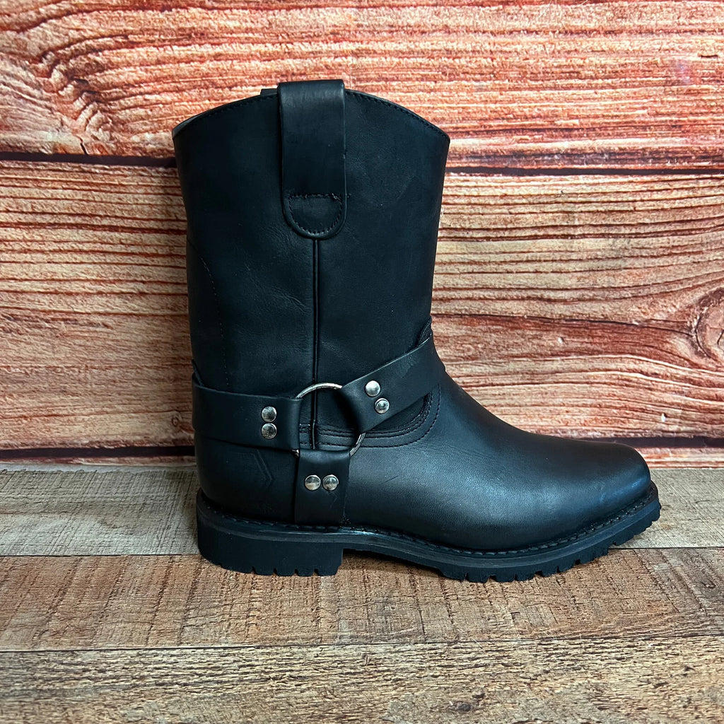 Men's Leather Biker Boot Truck Sole with Harness Est. 2009