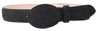 Genuine Bull Shoulder Leather 1.5" Exchangeable Buckle Western Belt - Black - OriginalWestern.com