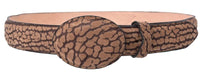 Genuine Bull Shoulder Leather 1.5" Exchangeable Buckle Western Belt - Oryx - OriginalWestern.com